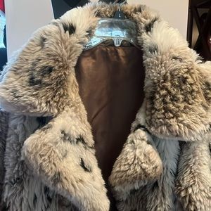 Faux fur coat
